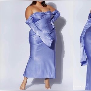 Meshki Giselle off the shoulder dress